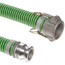 Unisource 1400 PVC Suction/Discharge Hose Assembly, Aluminum Cam And Groove Connection