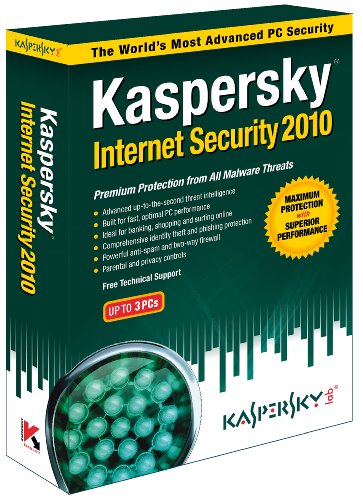 Kaspersky Internet Security 2010 3 User (Fr/Eng software)