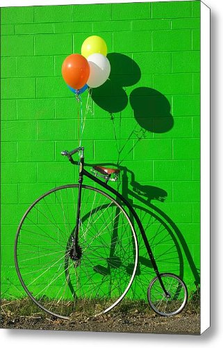 Penny farthing bike Canvas Print / Canvas Art - Artist Garry Gay