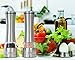 Vina Manual Salt and Pepper Grinder Set, Best Stainless Steel Refillable Pepper Mill with Adjustable Coarseness for Himalayan Salt, Pepper and Other Spices, Pack Of 2