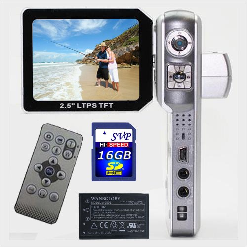 SVP HDDV-3001 12MP Max. 6-in-1 Multi-Functional Camcorder with a 2.5 TFT LCD Monitor! (Free-16GB SDHC Memory Card Card & 2 Li-ion batteries)
