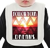 Follow Your Dreams ネクタイを有する有機ビブ Medium