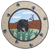 Patch Magic Bear Country Round Rug, 36-Inch Diameter