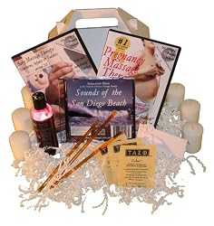 Baby Shower Massage Gift Basket: Pregnancy Massage DVD, Baby Massage DVD, Oil, Relaxation Music (2 DVD/1 Oil/1 CD)