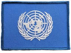 United Nations Flag Embroidered Patch UN Iron-On International Emblem