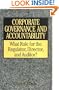 Corporate Governance and Accountability: What Role for the Regulator, Director, and Auditor?