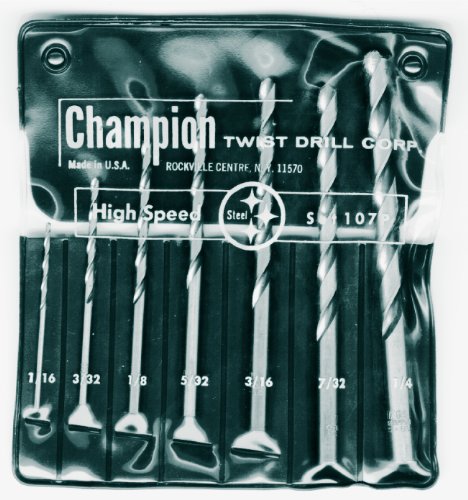 Best Price Champion Cutting Tool 107LH 705LH Left Hand Drill Set, 7-Piece