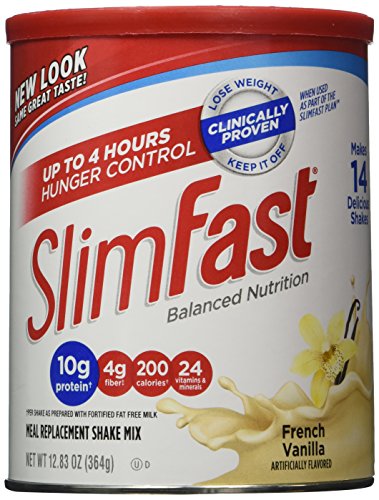 Slimfast powder, french vanilla, 12.83 oz
