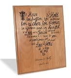 Heart Vows Plaque