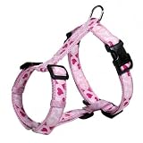 Trixie 15988 Modern Art Rose Heart H-Geschirr, XS-S: 30-40 cm/15 mm