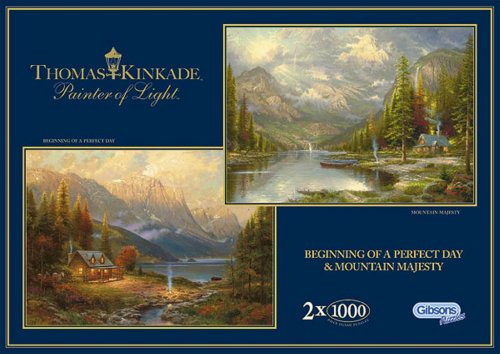 Childrens Toyshop  Toys : Gibsons puzzle - Mountain Majesty/Beginning of a Perfect Day 1000 pieces x 2