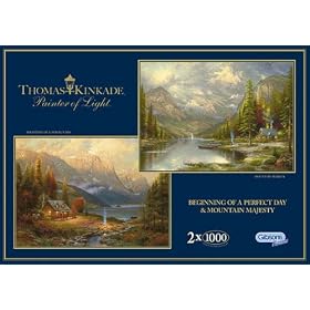 Gibsons puzzle - Mountain Majesty/Beginning of a Perfect Day 1000 pieces x 2
