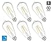 Hyperikon ST64 LED Bulb, 5W=25W Filament, LED Lighting E26, Dimmable, UL, Warm White, 6 Pack