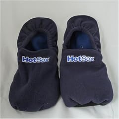 Hot Sox K�rner Pantoffel W�rmeschuhe Hausschuhe blau M