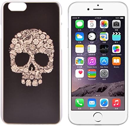 Cool Black Head Painted Design frosted PU hard shell case cover Hard Case Cover for Apple iPhone 6 4.7