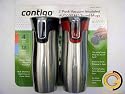PAIR (2pcs) of - Contigo AUTOSEAL Stainless Steel Travel Mugs (Vacuum Insulated) Never spill another drop! 100% spill- and leak-proof travel mug. Beverages stay hot for 4 hours or cold for 12 hours.
