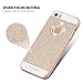 Floveme 3D Handmade Shiny Bling PC Case with Crystal Sparkly Diamonds and Rhinestones Design for Iphone 5 5s - Golden