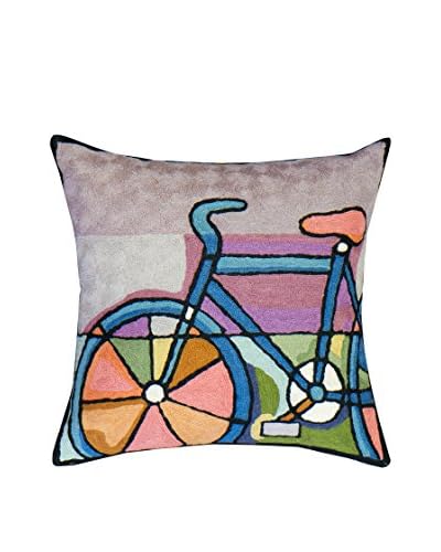 Jute & Co Cuscino Ricamato A Mano Multicolore 60×60 cm