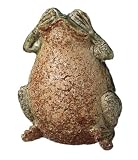 See No Evil Whimsical Garden Frog Statuary