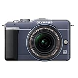 Olympus PEN E-PL1 12.3MP Live MOS Micro Four Thirds Interchangeable Lens Digital Camera with 14-42mm f/3.5-5.6 Zuiko Digital Zoom Lens (Slate Blue)