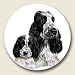 English Cocker Spaniel Coaster, Single Coaster for Your Car