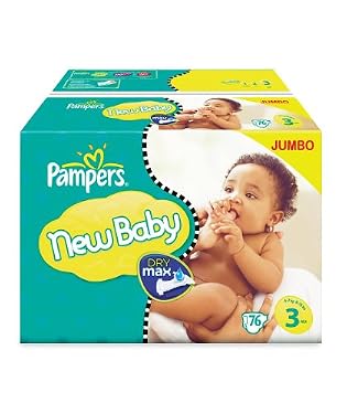 new baby nappies - midi 76pk