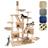 CAT013 Kratzbaum Katzenbaum deckenhoch 2,30 bis 2,60 hoch Beige