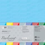 Neenah Creative Collection 65 Specialty Cardstock, Astrobright Glistens Assortment, 35 Count, 12 X 12 Inches (46410)