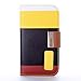 ATC Masione(TM) Apple iPhone 4/4S Credit Card Hard Shell Case Stand with Silicone Core + Screen Protector & Stylus (Wallet case Yellow+Black+Brown)