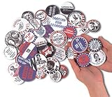 CAMPAIGN BUTTONS SET OF 51
