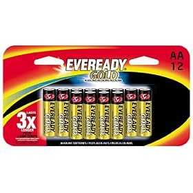 Eveready Gold Alkaline Batteries AA, In Family Pack, 16-Count by Eveready