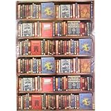 Books Themed Paper Assortment Bodleian Library Prints, 4 assorted prints
