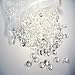 Kitchen & Housewares : 1000 4.5mm Clear Table Diamonds - 1/3 carat Acrylic Scatter Crystals - supplied with their own White Organza Bag