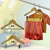 25 wooden coat hangers childrens clothes - wardrobe set