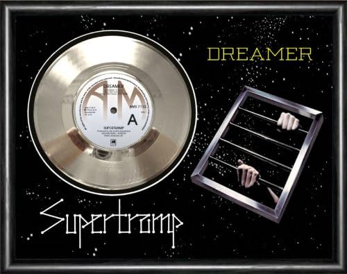 Supertramp Dreamer Framed Silver Disc Display