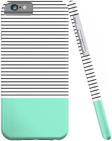 iPhone 6s Case,FEIKESI [Safe Slide] Stylish Color [Scratch-Resistant] Unique Emboss Matte Hard Back Snap on Protective Case Cover for Apple iPhone 6S (2015) &amp; iPhone 6 (2014)(Mint Stripe)
