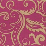 Caspari Set of 2 Filigree Paper Cocktail Napkin Package, Fuchsia