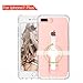 Apple iPhone 7 Plus/iPhone 8 Plus Case, Modos Logicos Crystal Clear Shock Absorption Technology Bumper Soft TPU Cover Case with 360 Degree Rotating Removable Kickstand - White Stand
