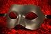 Handarbeit - Original Venezianische Maske - Colombina schwarz zum selbstgestalten