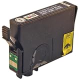 Epson T077120 (T0771) High Yield Black Compatible Ink Cartridge w/ Improved Chip for R280, RX595, and RX680 by 4inkjets/LD