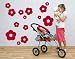 Best Quality Vinyl Wall Sticker Decals - Flower Rain ( Size: 31in x 27in - Color: golden yellow ) - No: 1773