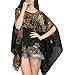 Cocobla Women Boat Neck Loose Dolman Sleeve Tops Bohemian Chiffon Blouse T Shirt
