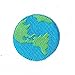 Planet Earth World Iron on Embroidered Patch