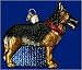 Old World Christmas German Shepherd Glass Ornament #12212