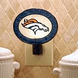 Denver Broncos Memory Company Art Glass Night Light NFL Football Fan Shop Sports Team Merchandise