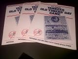 1983 New York Yankees Old Timers Day Program