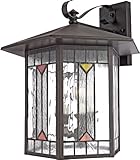 IMAGE OF Quoizel CL8429Z Chaparral 15.5-Inch x 13.5-Inch 3 Light Outdoor Wall Fixture, Medici Bronze