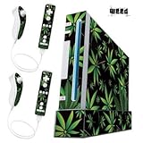 Nintendo Wii Console Skin - Weeds Black