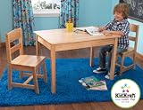 KidKraft Rectangle Table And 2 Chair Set - Natural