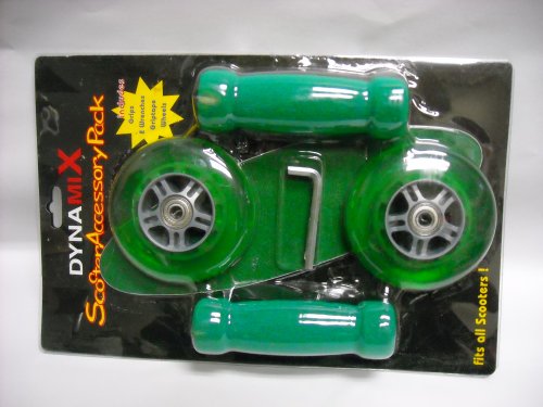 Razor grip & wheel set-Green